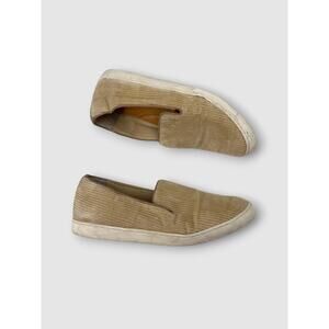Birdies Corduroy Slip-On Sneaker Loafers Tan Beige Women's Size 9.5